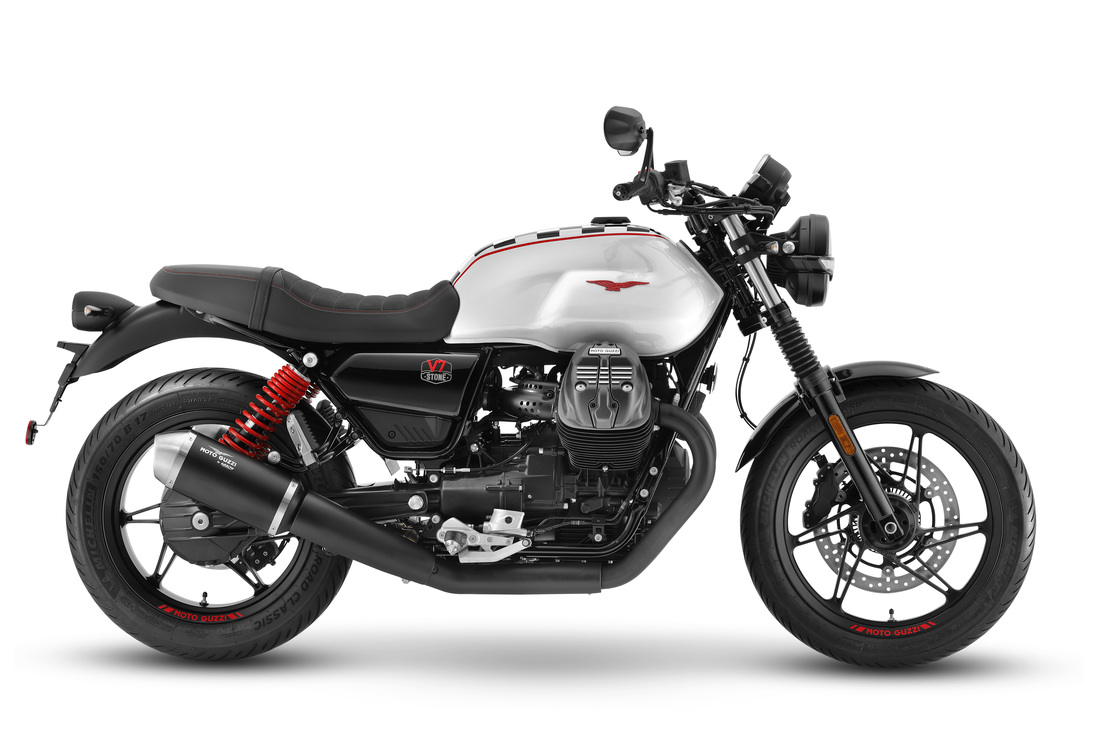 F&T Fahrzeug-Technik GmbH - Ihr Motorradhändler und Fachwerkstatt in Freital, Dresden, Sachsen und deutschlandweit - Moto Guzzi V7 Stone Ten - Ansicht Seite rechts