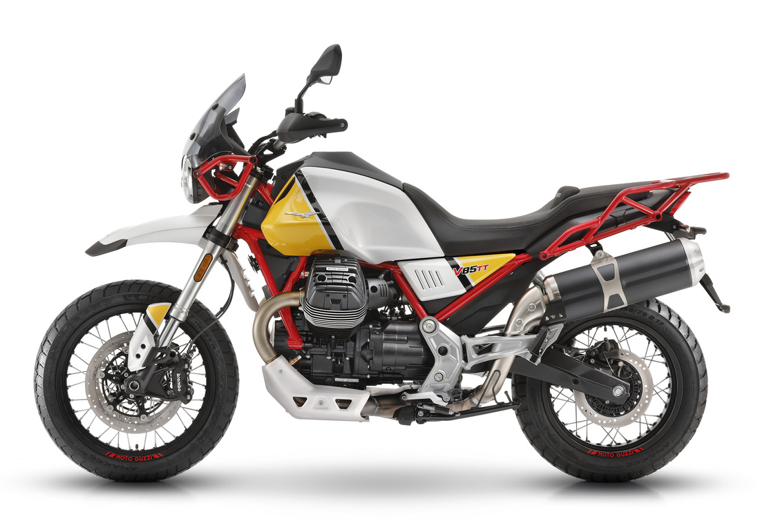 F&T Fahrzeug-Technik GmbH - Ihr Motorradhändler und Fachwerkstatt in Freital, Dresden, Sachsen und deutschlandweit - Moto Guzzi V85 TT - Ansicht vorn links